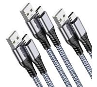 KALANKA-USB A to USB C 3.1A Cable, [1M, Pack of 3] USB C Fast Charging Cable, USB Type C Braided Charger Cord for iPhone 16/15 Plus Pro Max, Samsung Galaxy S20 S10 S9 S8, Google Pixel 2 XL