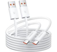 Kalanka-Usb A To Usb C Cable [2 Pieces 2m] 6a Nylon Usb C Cable Fast Charging, Type C Data Cord For Iphone 16 15 Pro Max, Samsung S24 S23 Note 10, Huawei P60, Honor, Xiaomi, Oppo, Vivo