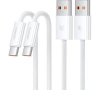 KALANKA-USB A to USB C Cable [2pcs 1M] 6A Nylon USB C Cable Fast Charging, Type C Data Cord for iPhone 16 15 Pro Max, Samsung S24 S23 Note 10, Huawei P60, Honor, Xiaomi, OPPO, VIVO