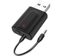 KALANKA-USB Adaptateur Bluetooth 5.0 pour TV, 2 en 1 Bluetooth émetteur Récepteur, Transmetteur Audio Portable avec Jack 3,5 pour TV, PC, Haut-parleurs Voiture, Stéréo Domestique Hi-FI
