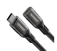 Kalanka-Usb C 3.2 Gen 2 Extension Cable, 240w Fast Charge 5a Usb C Male Female 20gbps 4k@60hz Extension Cable Type C Short 0.5 M Compatible With Macbook Pro Galaxy S24 S23 S22 (0.5 M)