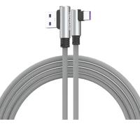 Kalanka-Usb C Cable, 1.5m Type C Right Angle 90 Degree Fast Charging And Sync Cable Compatible With Huawei P40, Moto G9, Xiaomi Note 10/11/Pro, Realme 8, Samsung A52, S22/S21/S20/Fe S10/A22/Pixel 6