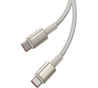 KALANKA-USB C Cable, 100W 2m, PD Fast Charging Cable USB C to USB C Cable Zinc Alloy Type C for iPhone 16 Pro/15/14/13/12, MacBook Pro, iPad Air Mini, Samsung Galaxy S23 S22 S21 S20