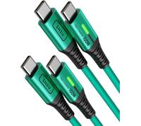 KALANKA-USB C Cable, [2m+2m] 100W 5A PD QC4 USB C to USB C Cable Fast Charging, Nylon Braided Type C Data Charger for MacBook iPad Pro Air iPhone 15 Samsung Galaxy S21 S23 S24 Huawei Plus.