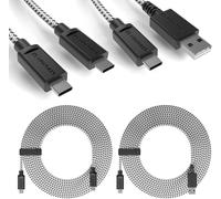 KALANKA-USB-C Cable (2x4m) - PS5 Controller Charging Cable - Fast Charging and Efficient Transfer - Durable USB Type-C Cable 4m - Compatible with Xbox One, iPhone 15, and USB-C Devices