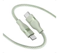 KALANKA-USB-C Cable, Braided Upcycled Usb-cvers Usb-c 240W, Type-C Fast Charger, Cable for iPhone 16/16 Pro/16 Plus/16 ProMax, MacBook Pro, iPad Pro/Air 4, Galaxy S23 and Others (6ft Green)