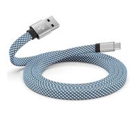 KALANKA-usb c cable, magnetic usb a to usb c cable, coiled usb c charging cable, flat type fast charging cable, compatible with samsung for usb c device for pad