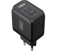 KALANKA-USB C Chargeur 45W, Super Rapide Chargeur Compact 2 Ports Type C & USB A pour Samsung Galaxy S22/S22 Ultra/S22+ iPhone 15 Pro Max 14 Plus Pro Max 13 12, Steam Deck Pixel iPad MacBook etc.