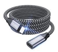 KALANKA-USB C Extension Cable 2M 100W 10Gbps, USB C Cable 3.2 Gen 2 Male Female 4K@60Hz Fast Charge and Transfer Compatible with iPhone 15 Plus Pro Max MacBook Pro Air Galaxy S24 Plus Ultra S23 S22
