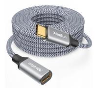 KALANKA-USB C Extension Cable 4M, USB C Male to Female Cable Supports 5Gbps Sync 100W Charge for iPhone 16/15 Pro Max, MacBook Pro/Air, for Samsung Galaxy S24 S23 S22 S21 Ultra, Pixel 8/7/6 Pro etc.