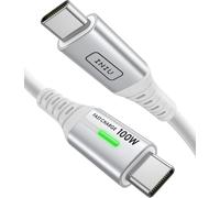 KALANKA-USB-C Fast Charging Cable, 2m/BSWH Type C Nylon USB-A to USB-C Fast Charging Cable for Samsung S22 S21 Note 10 Google Pixel 7 iPad Pro Huawei Xiaomi 11 PS5 etc.