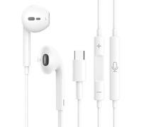 KALANKA-USB C Kopfhörer mit Kabel für iPhone 16,HiFi Stereo In-Ear Kopfhörer mit Noise Isolating,Kabelgebunden mit Mikrofon und Lautstärkeregler,Kompatibel mit iPhone 16/15/Plus/Pro Max,Galaxy S24/S2
