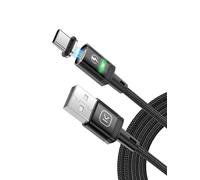 KALANKA-USB C Magnetic Charging Cable, 3A Magnetic USB Cable with Type C Adapter, Supports QC 3.0 Fast Charging Data Transfer, Nylon Braided Magnetic Charging Cable
