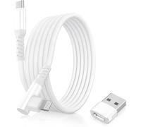 KALANKA-USB C to Lightning Charger Cable 3M 90 Degree with USB A Adapter,Angled Cord Type C PD Right Angle Quick Charge for iPhone 11 12 13 14 Mini Pro Max SE XR XS iPad 8 9 Generation