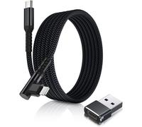 KALANKA-USB C to Lightning Charger Cable 3M 90 Degree with USB A Adapter, Angled Cord Type C PD Right Angle Quick Charge for iPad 8 Generation iPhone 11 12 13 14 Pro Max
