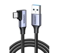 KALANKA-USB C to USB 3.0 Cable Angled Fast Charge and Data Sync 5Gbps Compatible with iPhone 16 Plus Pro Max 15 Galaxy S24 Plus Ultra S23 S22 A55 A35 A15 Redmi Note 13 Pro 12 P60 PS5 Controller (0.5M)