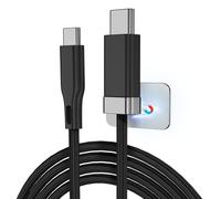 KALANKA-USB C to USB C Cable 1.5m with Magnetic Cable Holder, Staykable 60W Fast Charge & Type C Data, Braid and Easy Snap on Charger Cable for iPhone 16 Pro Max 15 Plus S24