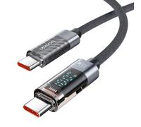 KALANKA-USB C to USB C Cable 100W, 1M PD Fast Charging Type C Cable with LED Display Compatible with iPhone 16 15 Pro Max Plus, MacBook, iPad, Galaxy S23 S22, Pixel