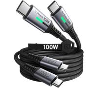 KALANKA-USB C to USB C Cable, [2m*2] 100W PD3.0 USB C Cable Fast Charging, Nylon Braided USB Type C Data Cable for iPhone 16 15 Pro Max, MacBook iPad Pro Air, Samsung Galaxy S24 S23 Ultra etc