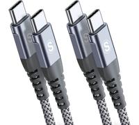 KALANKA-USB C to USB C Cable 3M 2 Pack, 60W 20V/3.1A USB Type C Cable PD Fast Charging Cable with Nylon Braided for MacBook Pro, iPad Pro, MacBook Air, ChromeBook Pixel, Galaxy S20/S10, Huawei