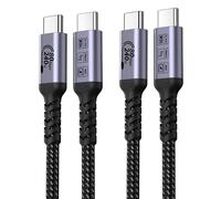 KALANKA-usb c to usb c cable 80gbps 1m 2 pack, usb 4 240w cable, 4th gen data cable, 16k HDR video monitor compatible thunderbolt 5, iphone 16 pro Max, iphone 15/15 plus, macbook, i