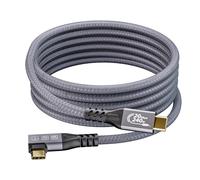 KALANKA-USB C to USB C Cable Angled 240W Fast Charge USB 3.2 Video Cable 4K 60Hz Data Sync to 20Gbps for iPhone 15 Plus Pro Max MacBook Pro Air iPad Pro Galaxy S24 S23 Plus Ultra Tab S9 (3m)