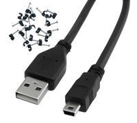 KALANKA-USB Cable High Speed USB 2.0 Type A to Mini B Data Sync & Charging Cable, 480Mbps 5Pin Male, Copper (5m)