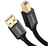 KALANKA-USB Printer Cable 2 Metres 2.0 A Male to USB B Scanner Cord Printer Compatible with Canon Pixma TS315 MG5750, HP,Dell,Lexmark,Epson,Xerox,Pixma,Hero,Samsung