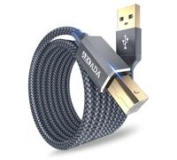 KALANKA-USB Printer Cable 4.5m USB A to USB B 2.0 Scanner Cable for HP Canon Dell Epson Lexmark Xerox Brother etc Printer Grey