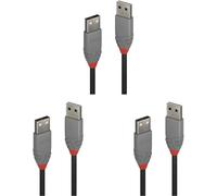 KALANKA- USB to Micro USB 2.0 A/A Cable, Anthra Line 2 Metre, Cable with 480Mbps Data Transfer Compatible with TV, Monitor, Tablet, Laptop, Camera 10 Year Warranty (Pack of 3)