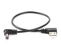 KALANKA-USB to USB Barrel to 5.5mm/2.1mm Angled Power Cable DC 5V (Right Angle)