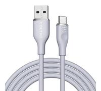 KALANKA-USB to USB-C Cable 1.8 m Grey, USB 2.0 3A Fast Charger Power Delivery Samsung Ultra Soft, Strong and Flexible