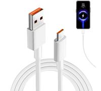 Kalanka-Usb To Usb C Cable, 120w Fast Charging Cable Type C 150 Cm For Fast Charging Data Transfer, Type C Cable For Xiaomi 12 Lite 12 X 11t, Redmi Note 11 11s Pro, Poco, Black Shark