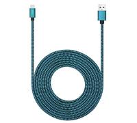 KALANKA-USB Type C Cable 15ft with 3A Fast Charging, Ultra Long Extremely Durable Nylon Braided USB Cable for Galaxy S10/S9/S8/Google Pixel/LG/OnePlus/Moto and More (Blue)