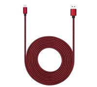 KALANKA-USB Type C Cable 15ft with 3A Fast Charging, Ultra Long Extremely Durable Nylon Braided USB Cable for Galaxy S10/S9/S8/Google Pixel/LG/OnePlus/Moto and More (Red)