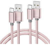KALANKA-USB Type C Charger Cable 3M 2 Pack, Nylon Charging Cord for Kindle Fire HD 10 9 8 2020 11 2021 Generation, iPhone 16 15 Pro Max, Samsung Galaxy A54 A53 A52, A12, A32, A42, Plus S23 S22 S21