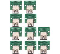 KALANKA-USB3.0 Connecteur de type A vers DIP Adaptateur Module convertisseur 2,54 mm 9 broches Carte de dérivation Pour alimentation DIY (pièces)