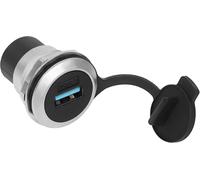 KALANKA-USB3.0 Panneau Montage Fixe fileté Adaptateur USB3.0 Femme à Femme Encastré Montage Connecteur 5Gbps, avec rondelles Anti-desserrage et Couverture Anti-poussière, pour Le Tableau de Bord