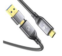 KALANKA-USBC to USB C Cable 20Gbps, Supports 4K 60Hz Video, USB 3.2 Gen2x2 Fast Charging Cable (2 in 1), for Mac Studio, Drone, Monitors (0.5m)
