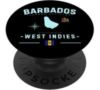 Kalanka-Vacances Gps Barbade Antilles Caraïbes Île Tropicale Popsockets Popgrip Adhésif