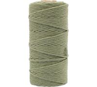 Kalanka-Vaessen Creative Corde Macramé - Vert Olive - 3 Mm X 100 M - 100% Coton - Fil Pour Bracelets Brésiliens, Suspension Pour Plantes, Crochet, Rideaux, Attrape-Rêve Et Décorations