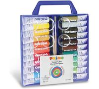 KALANKA-- Valise de Peinture pour enfants +3 Ans avec Températures, 22 Tubes de 12ml + 2 Pinceaux, Palette de Couleurs Acryliques pour Tissus, Papier, Verre, Idéale pour les Loisirs Créatifs des enfa