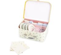 KALANKA-- Valisette Dinette Bois - Kit Pique-Nique pour Enfants - pour 4 Personnes - 25 Pièces - Valisette en Carton - Idéal Accessoires Cuisine Enfant - Développe Imagination - Dès 3 Ans - J06637