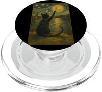 Kalanka-Van Gogh Starry Night Vintage Cat Moonlit Scene Kitty Lovers Popsockets Popgrip Pour Magsafe