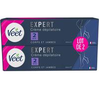 Kalanka-Veet Expert - Lot De 2 Crème Dépilatoire Poils Tenaces - Corps & Jambes - Agit En 2min - 200ml