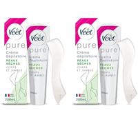 Kalanka-Veet Pure - Crème Dépilatoire Corps & Jambes - Peaux Sèches - Sans Odeur D'amoniaque - 200ml (Lot De 2)