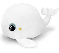 KALANKA-- Veilleuse - Baleine Shakies - Peluche - Doudou - Enfant & Bébé - Lumière douce - Portable - Secouer pour allumer - Minuteur - Lavable - Piles incluses - Dès la naissance 0+ - Blanc