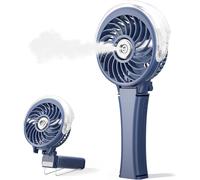 KALANKA-Ventilateur brumisateur portable amélioré 2025, deux boutons faciles à utiliser, ventilateur brumisateur rechargeable à main, ventilateurs de pulvérisation d'eau, mini ventilateurs de