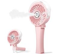 KALANKA-Ventilateur brumisateur portable amélioré 2025, deux boutons faciles à utiliser, ventilateur brumisateur rechargeable à main, ventilateurs de pulvérisation d'eau, mini ventilateurs de