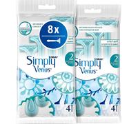 Kalanka-Venus Simply Rasoirs Jetables Femme Avec Formule Hydratante À L'aloe Vera, Pack De 8 Rasoirs [Officiel]